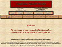 Tablet Screenshot of clearwaterquarterhorses.com